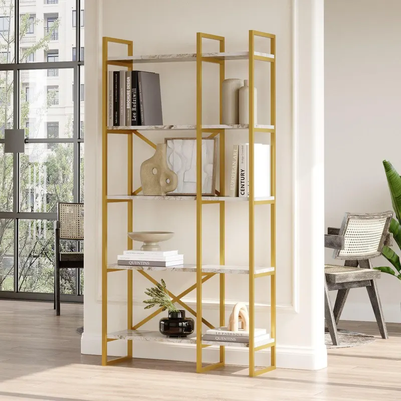 Biblioteca Dudu Lux,  88 x 175 x 30 cm - Crem