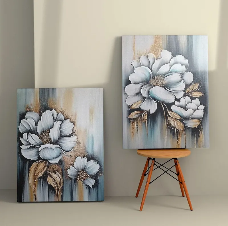 Tablou Canvas (2 bucăți) 2KNV4236, Multicolor, 110x70 cm - Multicolor