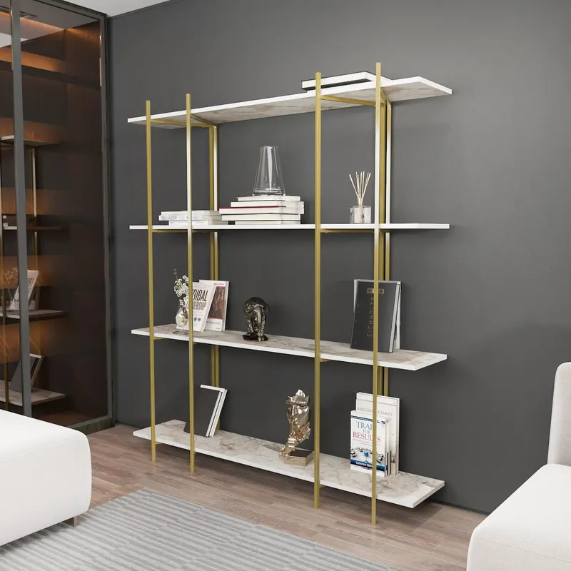 Biblioteca Soms 4 Rafturi Mari, 160 X 180 X 30 Cm - Multicolor