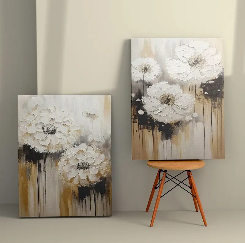 Tablou Canvas (2 bucăți) Artistic 2, Multicolor, 150x100 cm - Multicolor