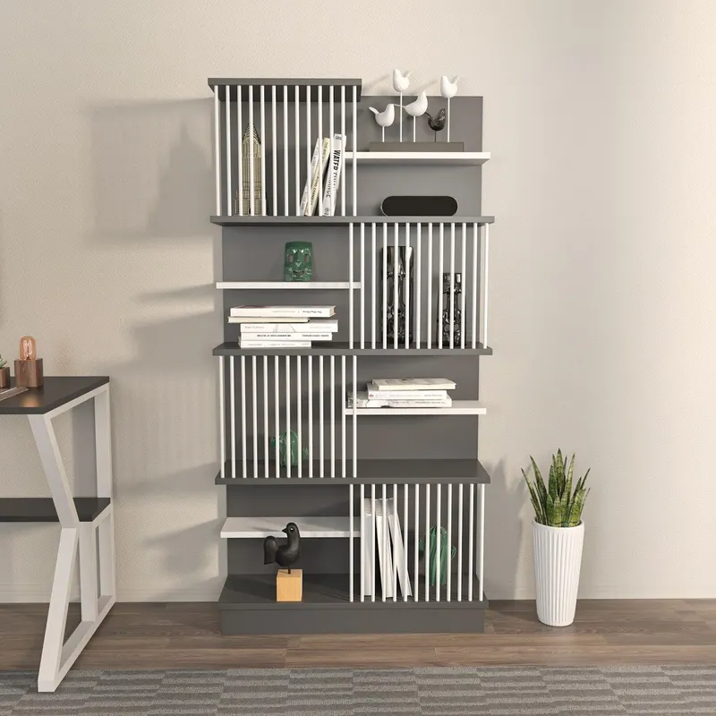 Biblioteca Sanali cu 9 Rafturi, 80 X 160 X 25 Cm - arsiv9