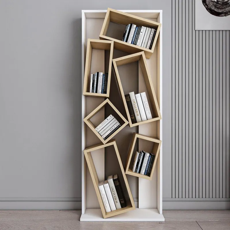 Biblioteca Razvan Design inception 6 compartimente, 63 X 154 X 24 Cm - arsiv4