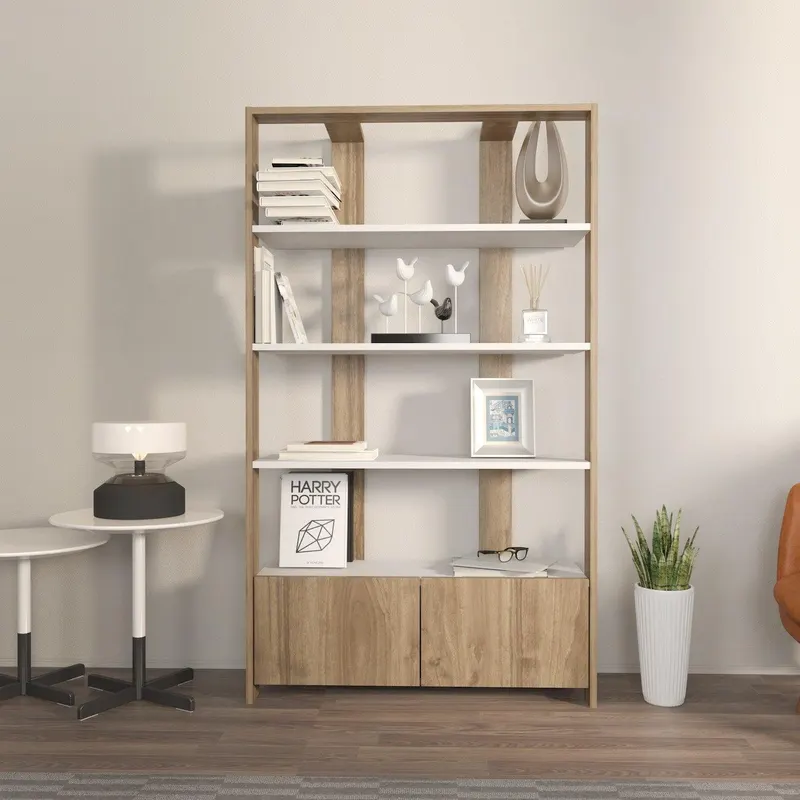Biblioteca Elly cu 2 Usi si 5 Rafturi,  93 X 160 X 32 Cm - arsiv4