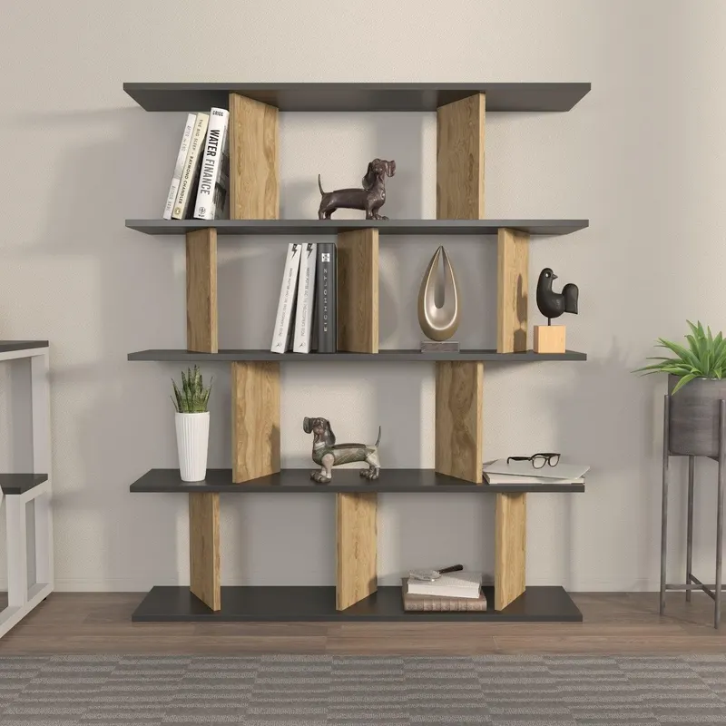 Biblioteca Tipi cu 5 Rafturi, 120 X 141 X 25 Cm - arsiv