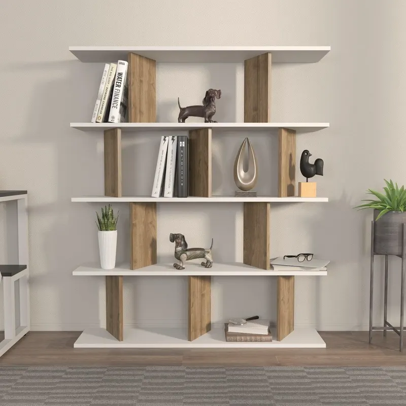 Biblioteca Tipi cu 5 Rafturi, 120 X 141 X 25 Cm - arsiv2