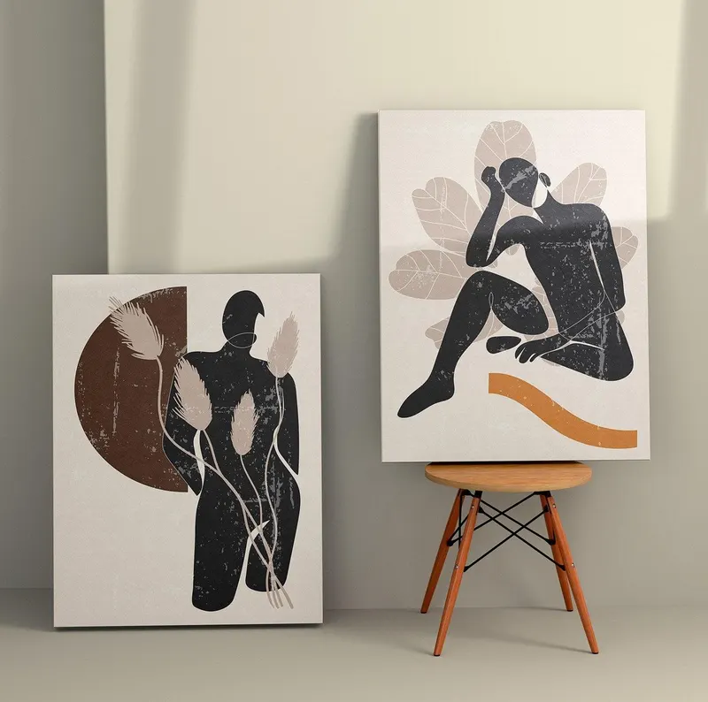Tablou Canvas (2 bucăți) Honey 2, Multicolor, 150x100 cm - Multicolor