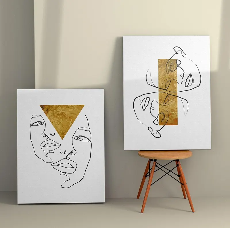 Tablou Canvas (2 bucăți) Lux 2, Multicolor, 150x100 cm - Multicolor