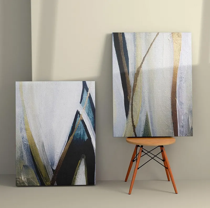 Tablou Canvas (2 bucăți) Lux 3, Multicolor, 150x100 cm - Multicolor
