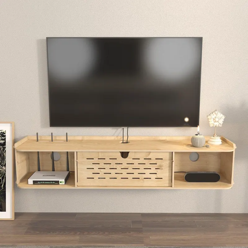 Comoda Tv Pare, Stejar, 116 X 20 X 25 Cm - Stejar