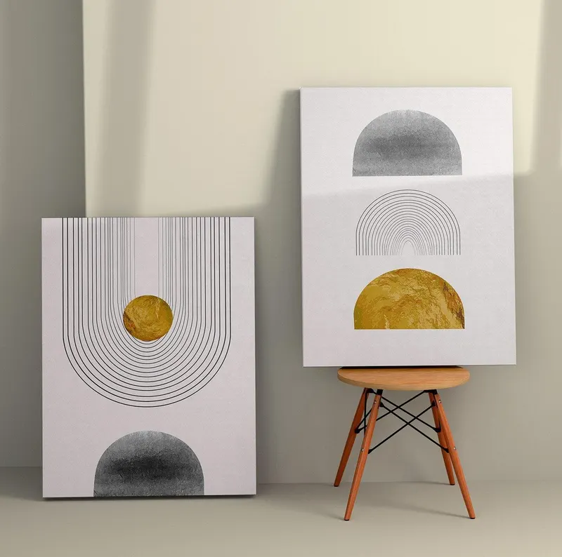 Tablou Canvas (2 bucăți) Lux 4, Multicolor, 150x100 cm - Multicolor