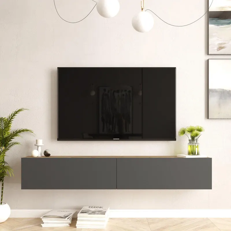 COMODA TV HM4 - CG, Stejar, 180x30x32 cm - Stejar