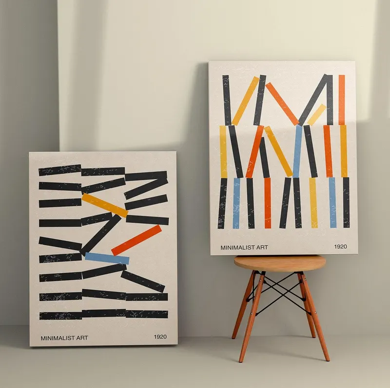 Tablou Canvas (2 bucăți) Antonio 6, Multicolor, 110x70 cm - Multicolor