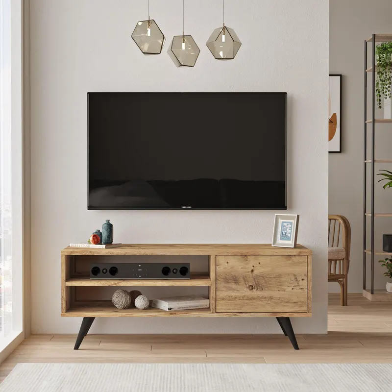 Comoda TV Levo,  110x44x40 cm - Stejar