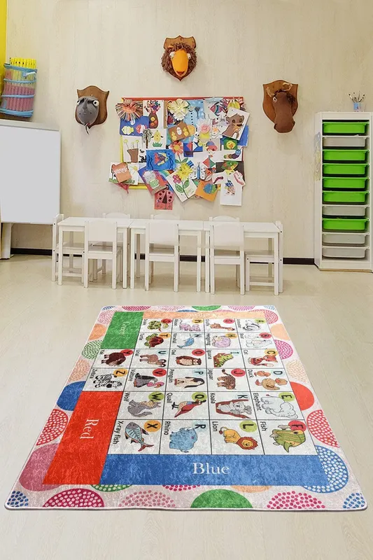 Covor de Copii Literele Colorate, Multicolor, 140x190 cm - Multicolor / 140 x 190