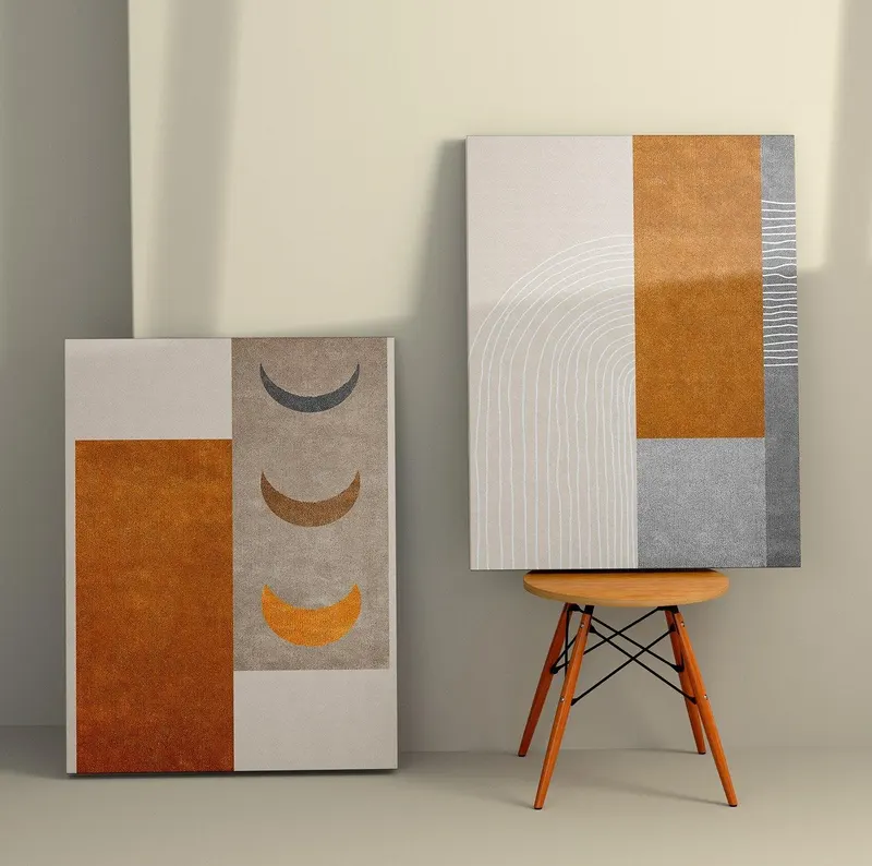 Tablou Canvas (2 bucăți) 2KNV4295, Multicolor, 110x70 cm - Multicolor