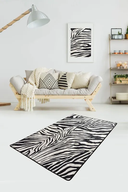 Covor de living / dormitor Zebra, Multicolor - arsiv5 / Multicolor