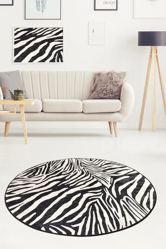 Covor de living / dormitor Zebra, Multicolor - arsiv6 / Multicolor