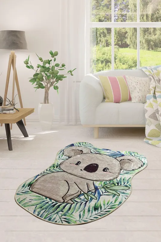 Covor de Copii  Koala Shape, Multicolor, 80x100 cm - Multicolor / 80 x 100