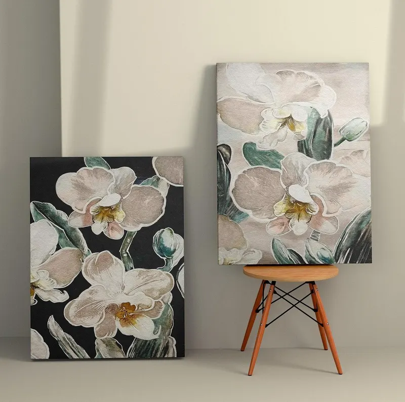 Tablou Canvas (2 bucăți) 2KNV4303, Multicolor, 150x100 cm - Multicolor