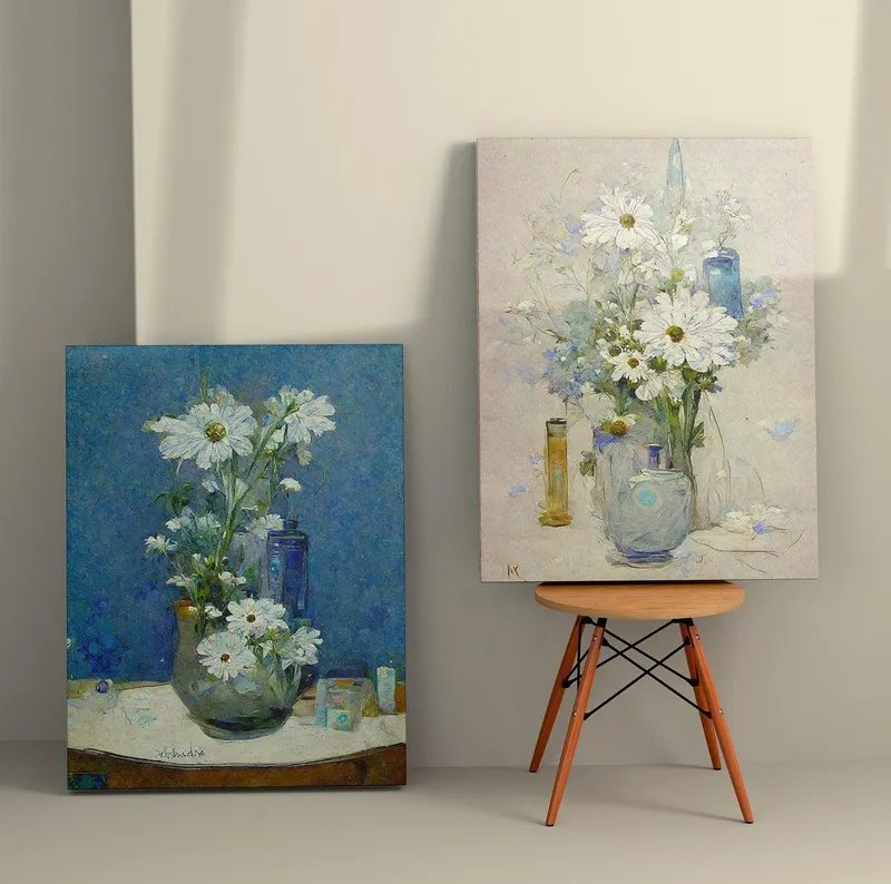 Tablou Canvas (2 bucăți) 2KNV4304, Multicolor, 150x100 cm - Multicolor