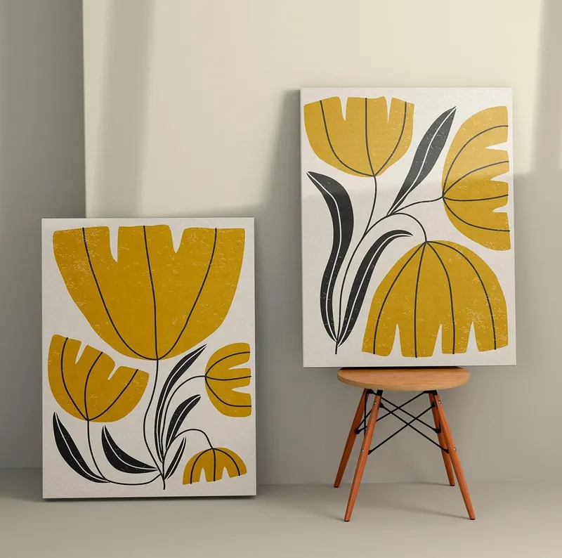 Tablou Canvas (2 bucăți) Modern 8, Multicolor, 150x100 cm - Multicolor