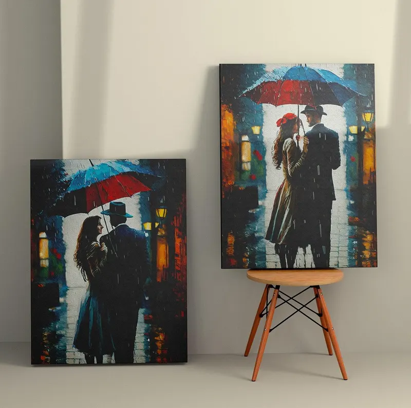 Tablou Canvas (2 bucăți) 2KNV4332, Multicolor, 150x100 cm - Multicolor