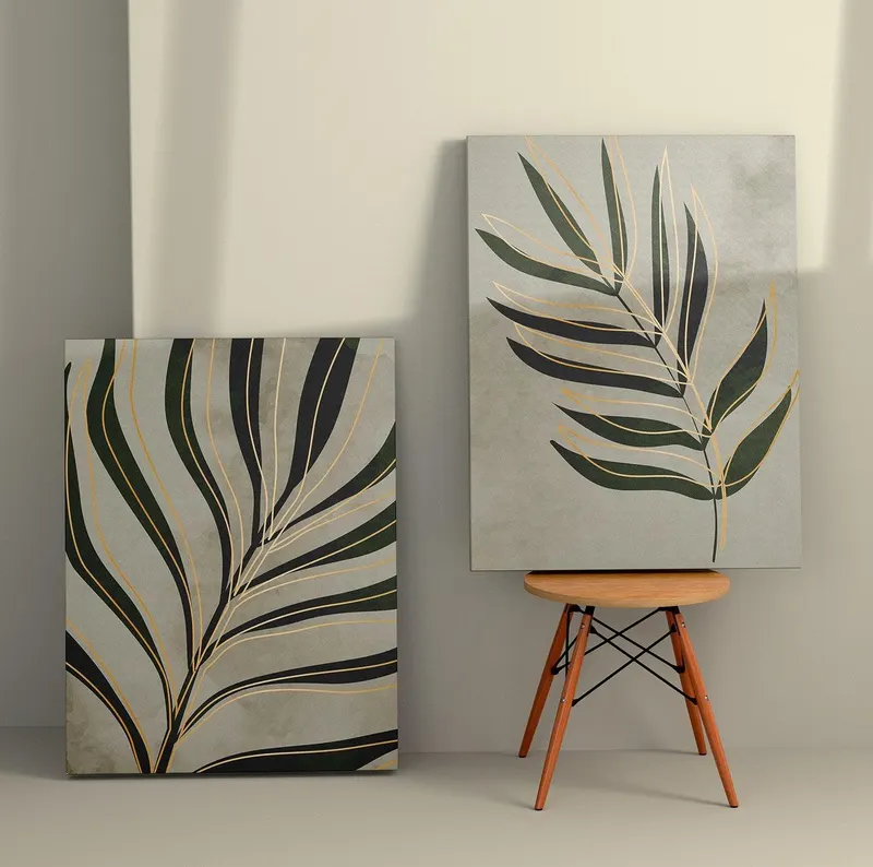 Tablou Canvas (2 bucăți) 2KNV4344, Multicolor, 110x70 cm - Multicolor