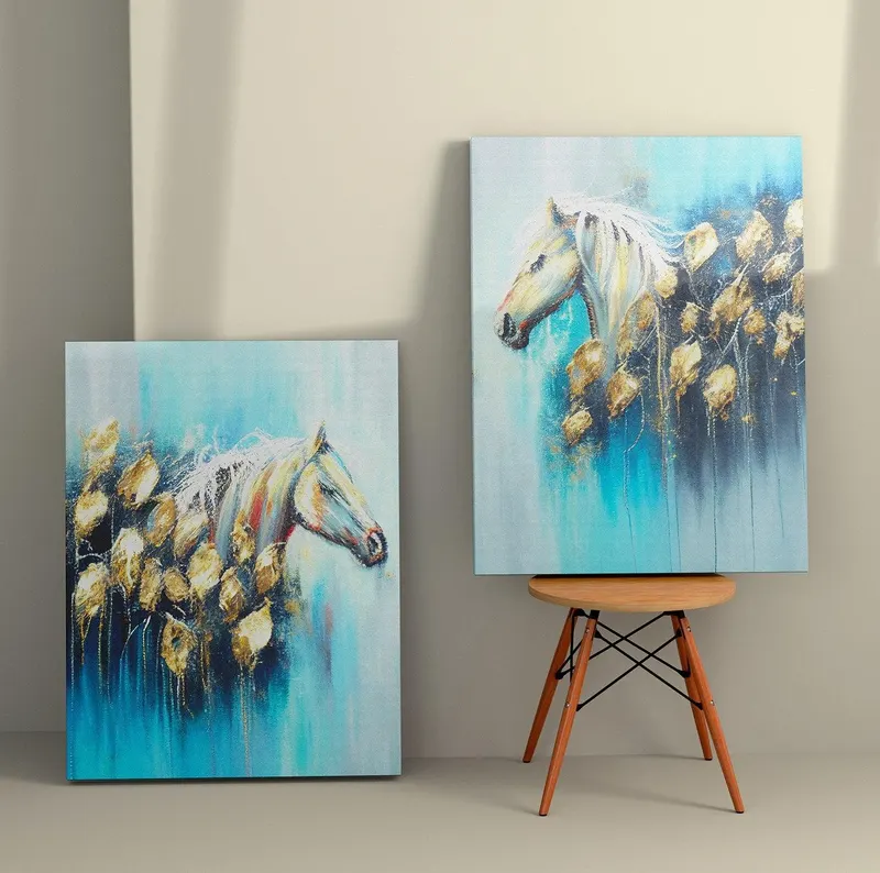 Tablou Canvas (2 bucăți) 2KNV4355, Multicolor, 110x70 cm - Multicolor