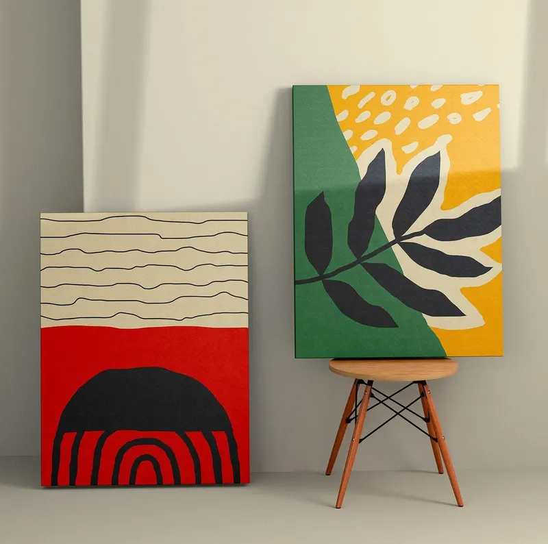 Tablou Canvas (2 bucăți) Artistic 12, Multicolor, 110x70 cm - Multicolor