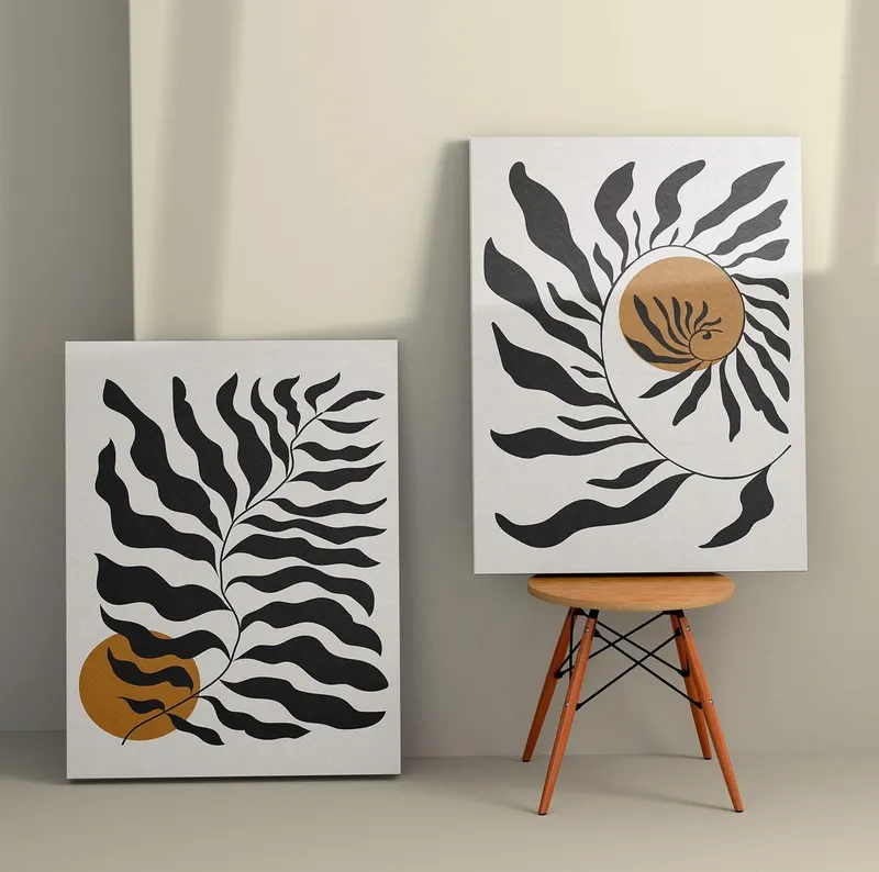 Tablou Canvas (2 bucăți) Lux 11, Multicolor, 110x70 cm - Multicolor