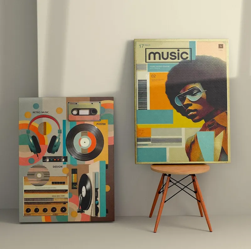Tablou Canvas (2 bucăți) 2KNV4376, Multicolor, 110x70 cm - Multicolor