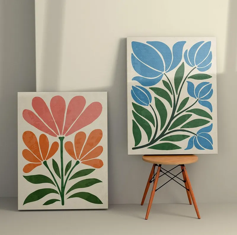 Tablou Canvas (2 bucăți) Honey 12, Multicolor, 110x70 cm - Multicolor