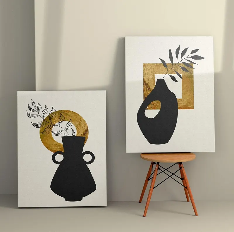 Tablou Canvas (2 bucăți) Honey 4, Multicolor, 150x100 cm - Multicolor