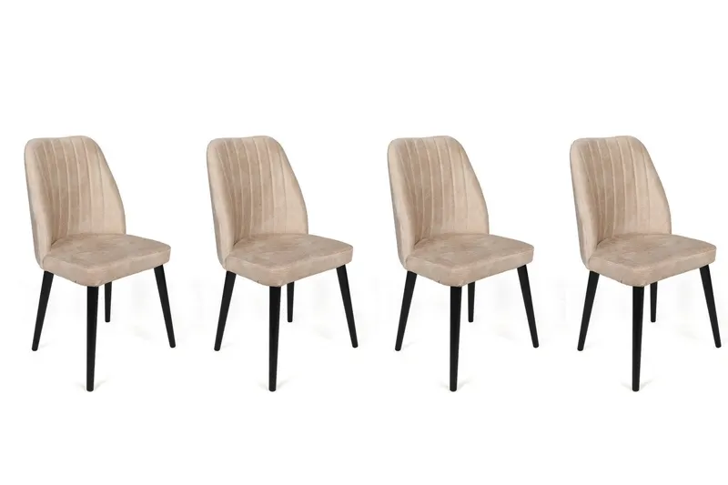 Set scaune (4 bucăți) Alfa V4 Chair Set (4 Pieces), Kaki, 50x90x49 cm - arsiv