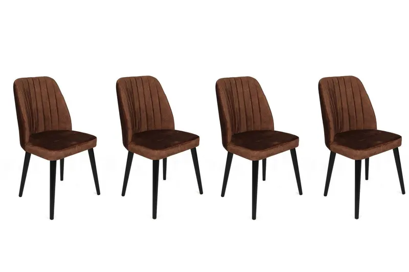 Set scaune (4 bucăți) Alfa V4 Chair Set (4 Pieces), Kaki, 50x90x49 cm - arsiv2