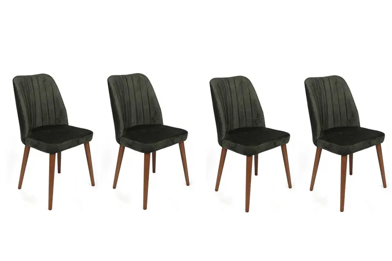 Set scaune (4 bucăți) Alfa V4 Chair Set (4 Pieces), Kaki, 50x90x49 cm - arsiv5
