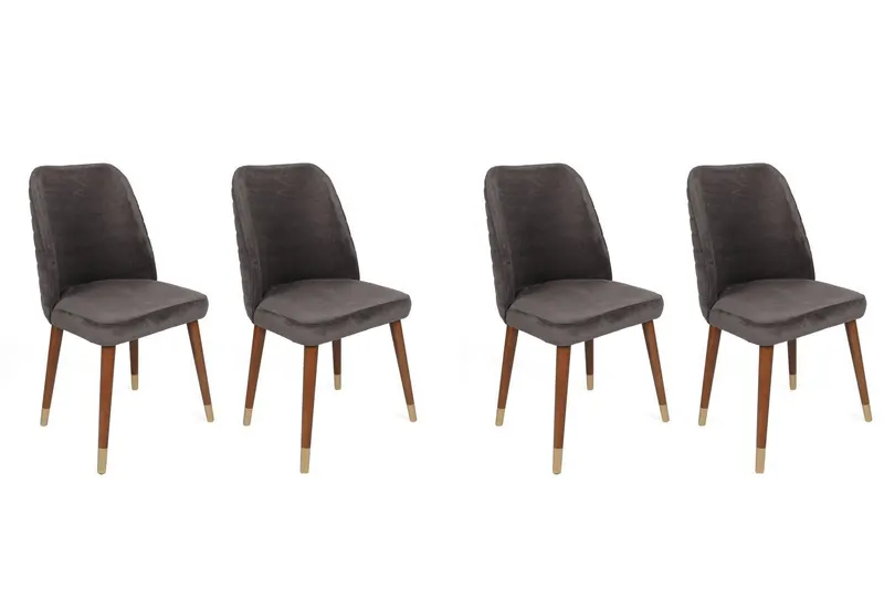 Set scaune (4 bucăți) Hugo V4 Chair Set (4 Pieces), Gri, 50x90x49 cm - arsiv3