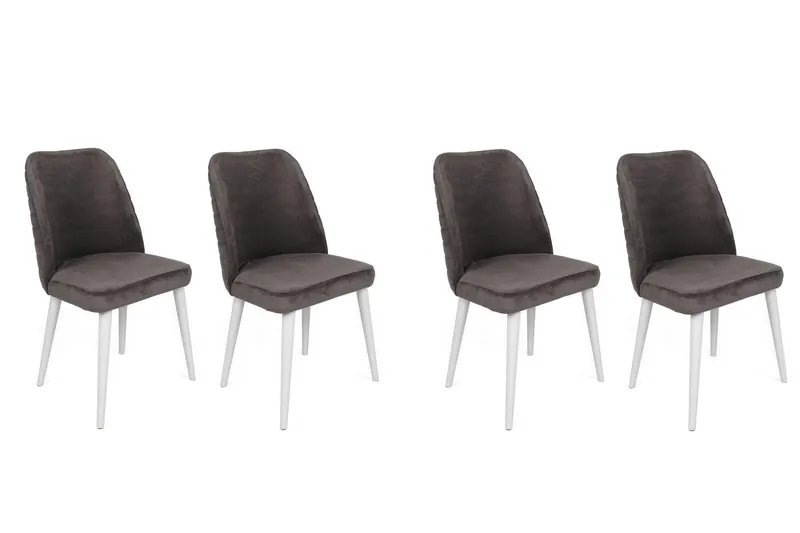 Set scaune (4 bucăți) Tutku V4 Chair Set (4 Pieces), Gri, 49x90x50 cm - arsiv6