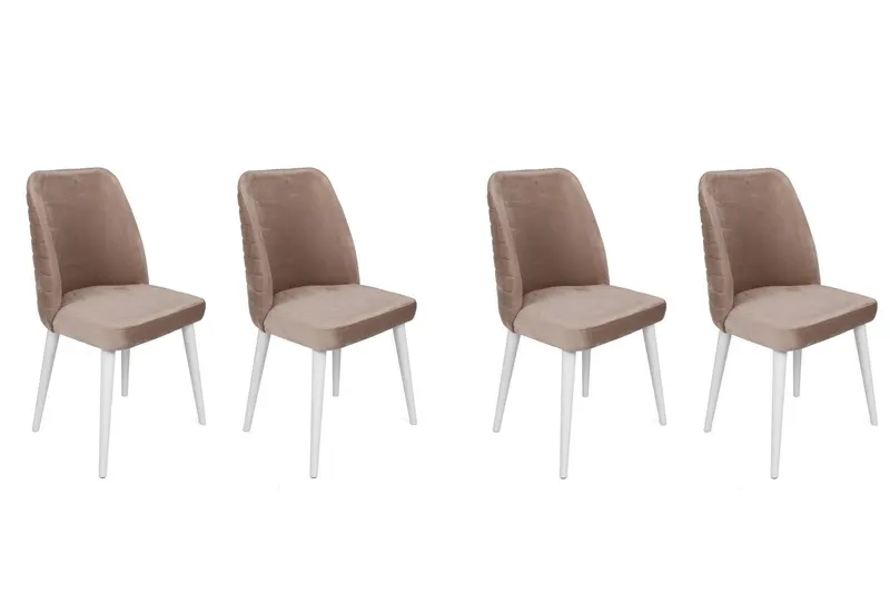 Set scaune (4 bucăți) Tutku V4 Chair Set (4 Pieces), Gri, 49x90x50 cm - arsiv7