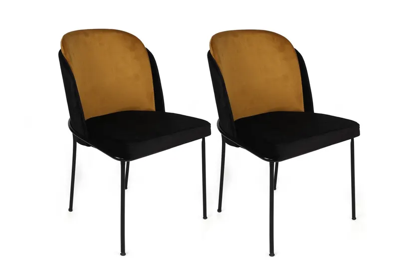 Set scaune (2 bucăți) Dore Chair Set (2 Pieces), Muştar, 54x86x55 cm - arsiv9