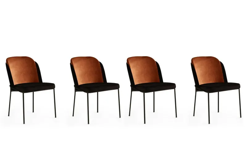 Set scaune Bucatarie Sufragerie (4 bucăți) DR Chair Set, 54 x 86 x 55 cm - Multicolor