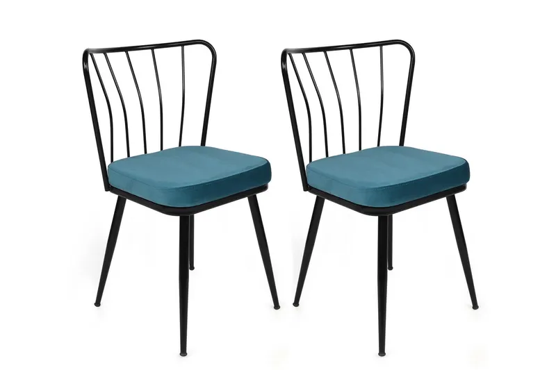 Set scaune (2 bucăți) Yıldız 944 Chair Set (2 Pieces), Albastru inchis, 43 x 82 x 42 cm - arsiv3