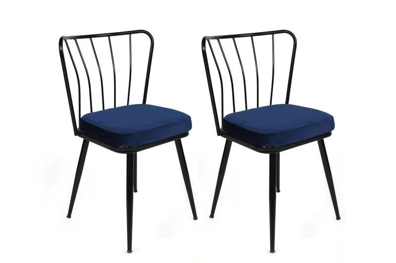 Set scaune (2 bucăți) Yıldız 944 Chair Set (2 Pieces), Albastru inchis, 43 x 82 x 42 cm - arsiv4