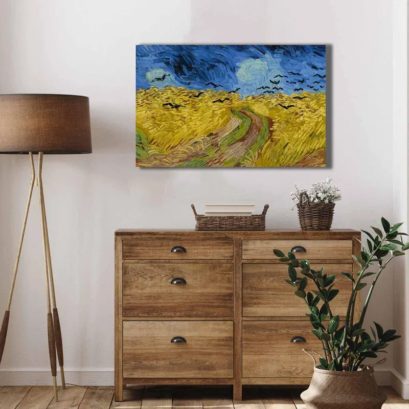 Tablou Canvas Corb, Multicolor, 70 x 45 cm - Multicolor