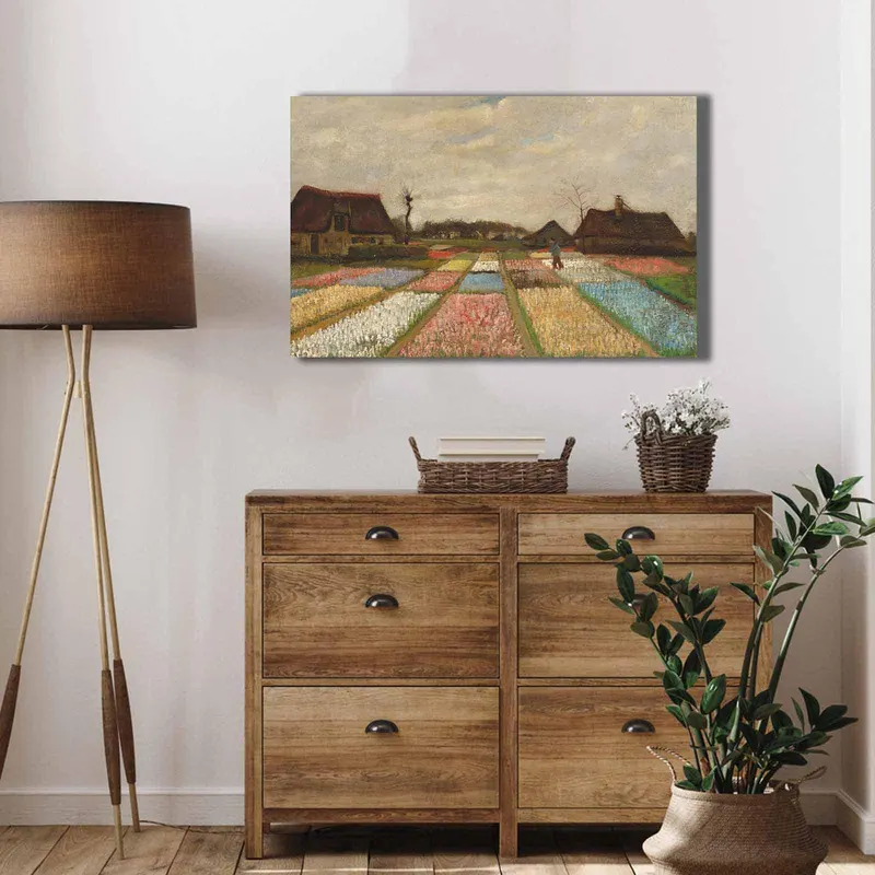 Tablou Canvas Gradina Lalele, Multicolor, 70 x 45 cm - Multicolor