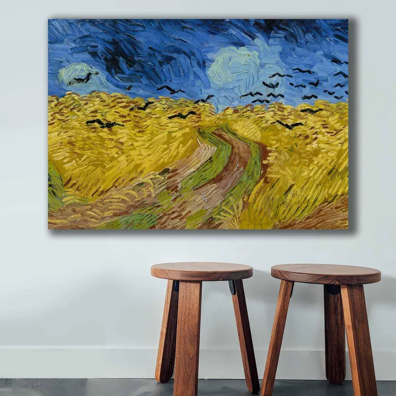 Tablou Canvas Corbi, Multicolor, 100 x 70 cm - Multicolor