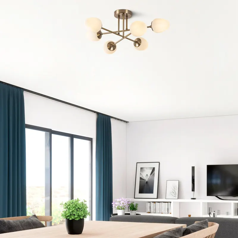 Lustra Camflo Chandelier, Vintage - Multicolor