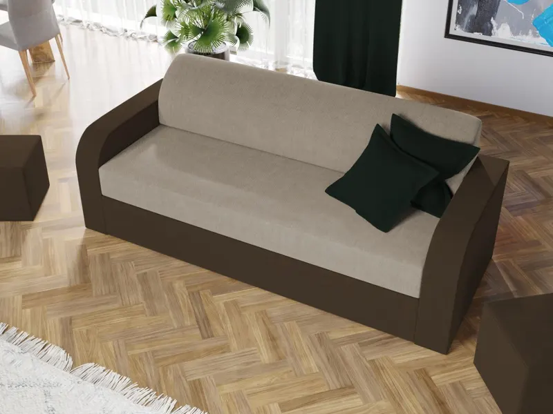 Set Canapea si Fotolii Mini Crem / Maro — imaginea 2