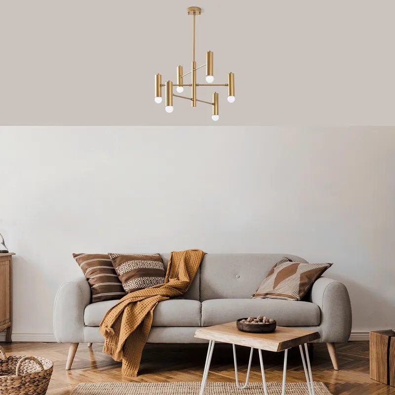 Lustra Gharib Chandelier, Auriu - Auriu