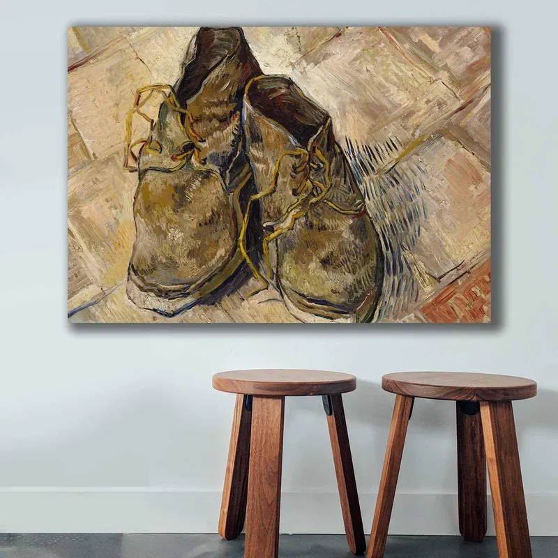 Tablou Canvas Boots, Maro, 100 x 70 cm - Multicolor